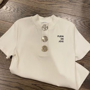 Zara NWOT trafaluc ribbed as top